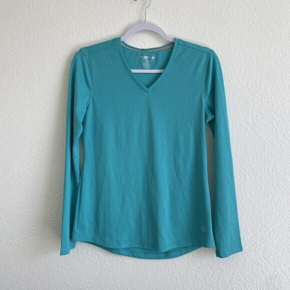 Reel Legends Freeline Shirt Women’s Size Small Blue Round Neck Long Sleeve Top